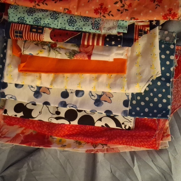 Colorful Fabric Scrap Bundle - Picture 2 of 5